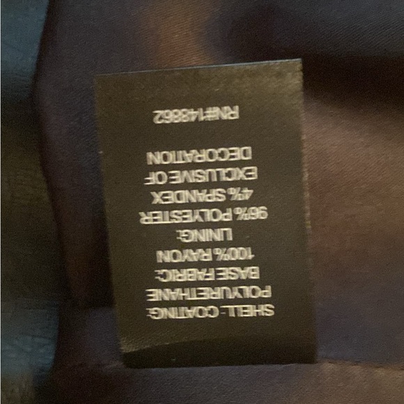 Torrid Sleek Black Leather Jacket with Embroidery on back - Picture 9 of 12